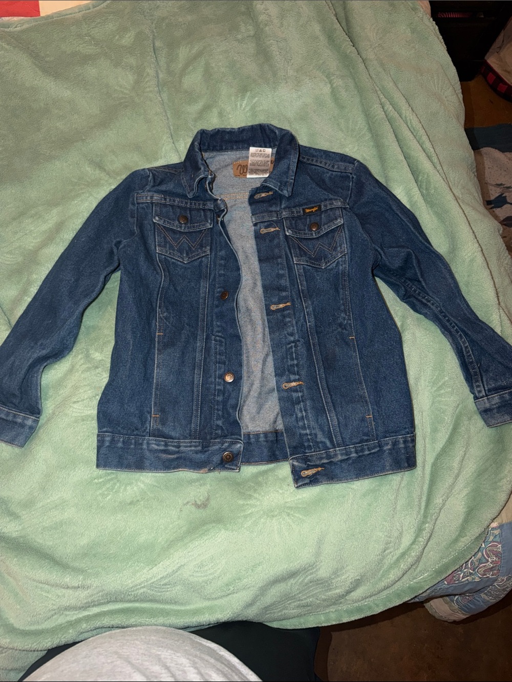 Wrangler Kids Dark Blue Denim Jean Jacket